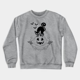 Cat and Jack black and white Crewneck Sweatshirt